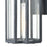 Atlas Lighting Bianca 13'' High 1Lt Outdoor Sconce, Aged Zinc/Clear