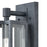 Atlas Lighting Bianca 13'' High 1Lt Outdoor Sconce, Aged Zinc/Clear