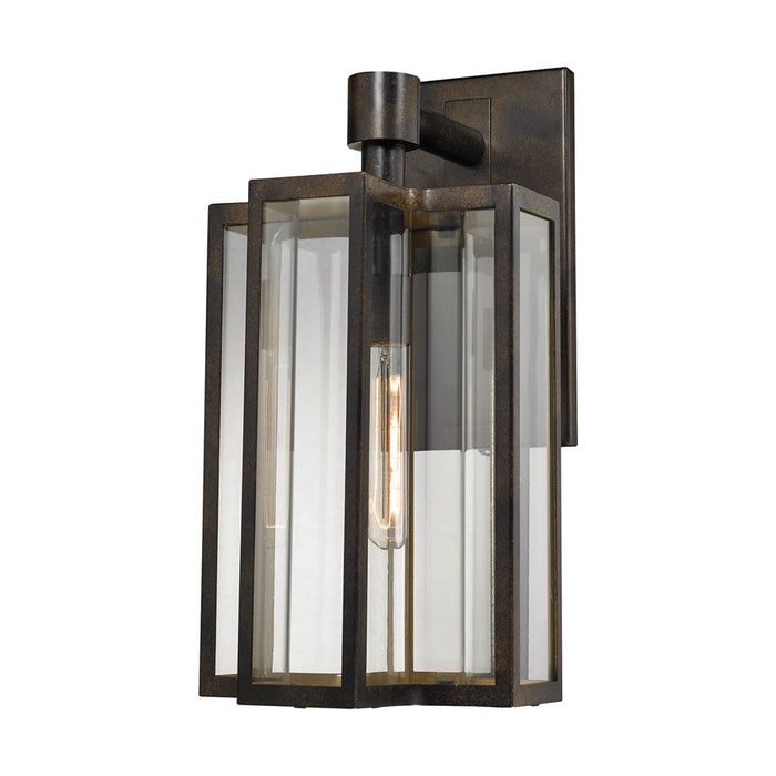 Atlas Lighting Bianca 20'' High 1Lt Outdoor Sconce, Bronze/Clear