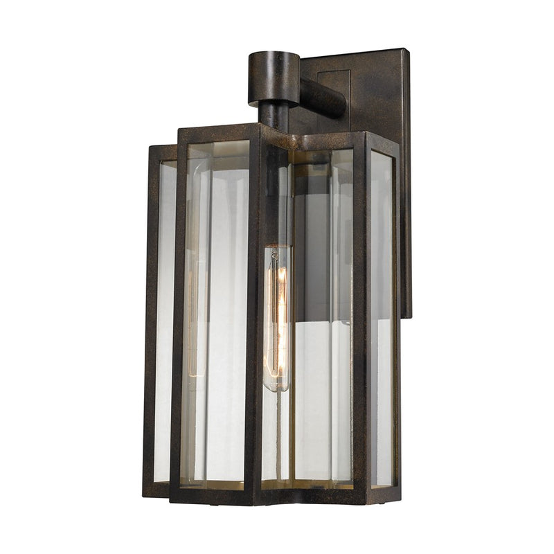 Atlas Lighting Bianca 20in 1-Light Outdoor Sconce | Hazelnut Bronze and Clear Glass | Porch & Entryway | 10 x 12 x 20 in | Model OL11073-BZ