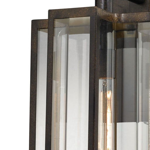 Atlas Lighting Bianca 20'' High 1Lt Outdoor Sconce, Bronze/Clear
