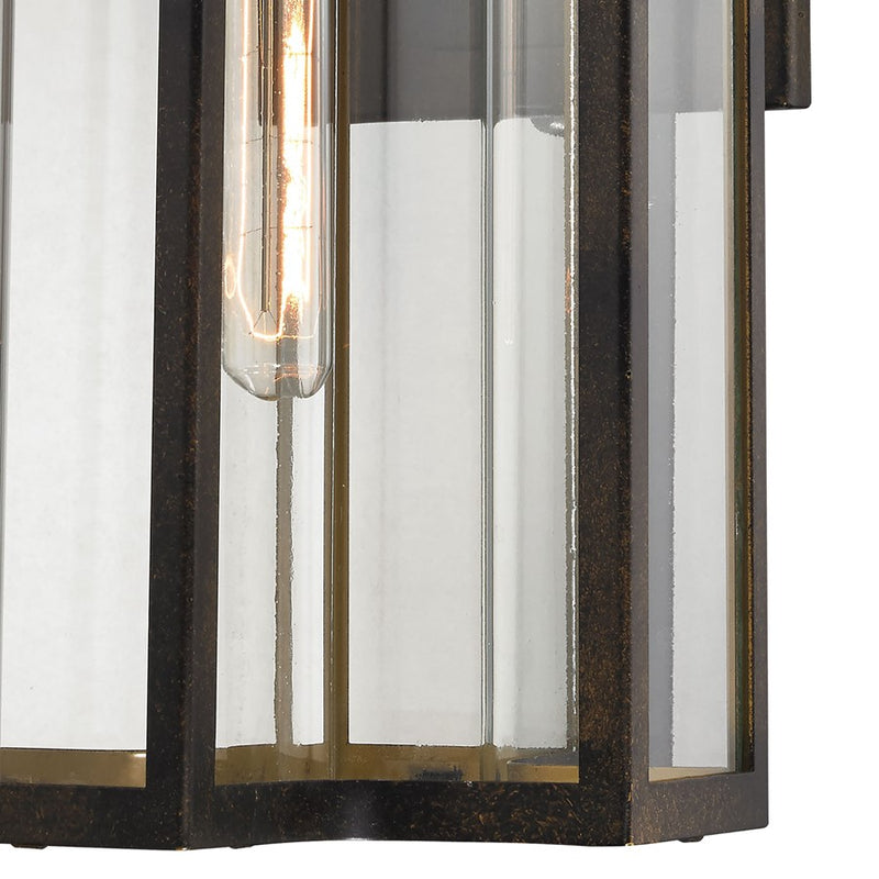 Atlas Lighting Bianca 20in 1-Light Outdoor Sconce | Hazelnut Bronze and Clear Glass | Porch & Entryway | 10 x 12 x 20 in | Model OL11073-BZ