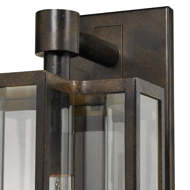 Atlas Lighting Bianca 20in 1-Light Outdoor Sconce | Hazelnut Bronze and Clear Glass | Porch & Entryway | 10 x 12 x 20 in | Model OL11073-BZ