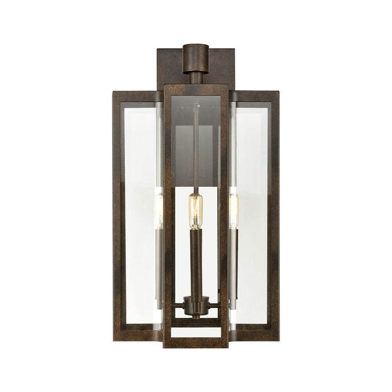 Atlas Lighting Bianca 25in 4-Light Outdoor Sconce | Hazelnut Bronze and Clear Glass | Porch & Entryway | 13 x 15 x 25 in | Model OL11074-BZ