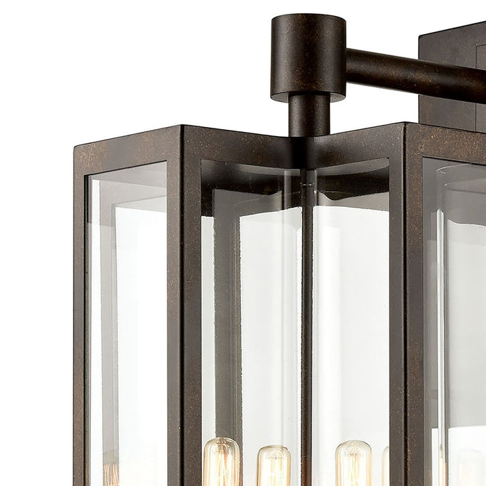 Atlas Lighting Bianca 25'' High 4Lt Outdoor Sconce, Bronze/Clear