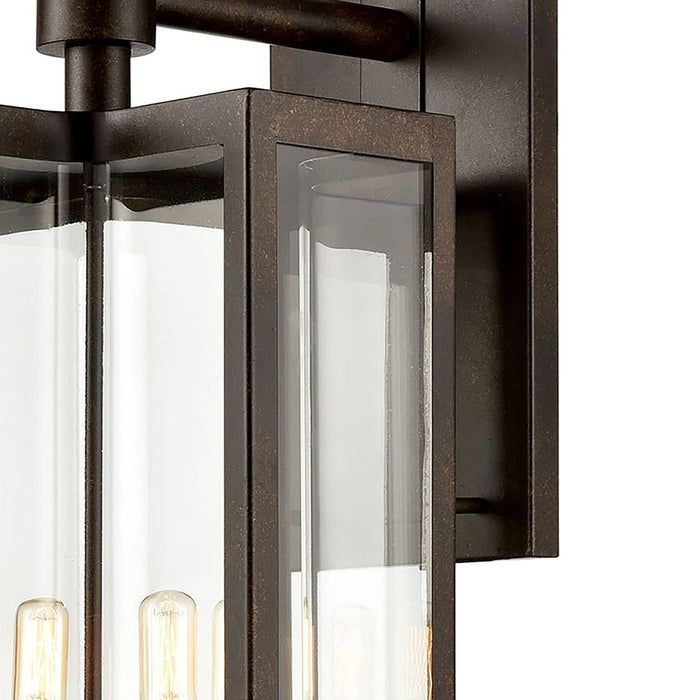 Atlas Lighting Bianca 25'' High 4Lt Outdoor Sconce, Bronze/Clear