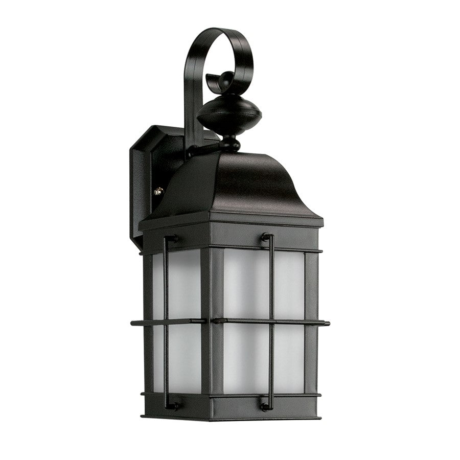 Atlas Lighting Bibury 15'' High 1Lt Outdoor Sconce, Black/White