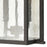 Atlas Lighting Braddock 17'' High 2Lt Outdoor Sconce, Bronze/Clear