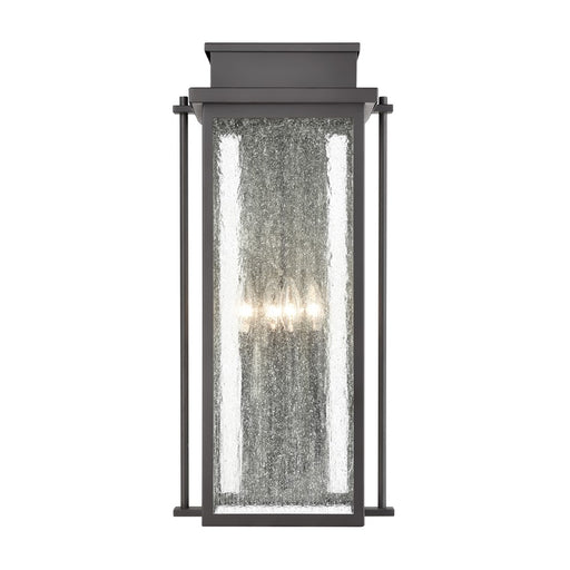 Atlas Lighting Braddock 25.75''H 4Lt Outdoor Sconce, Bronze/Clear - OL11077-BZ