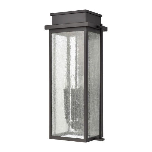Atlas Lighting Braddock 25.75''H 4Lt Outdoor Sconce, Bronze/Clear