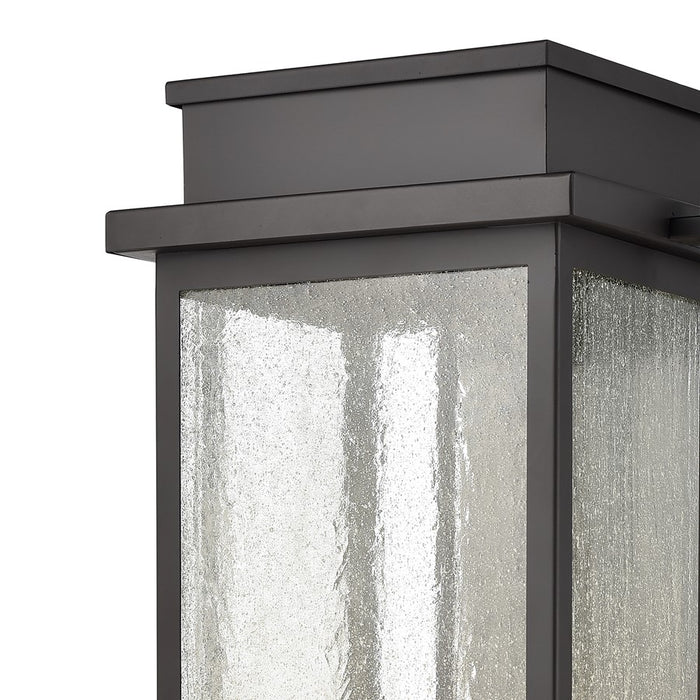 Atlas Lighting Braddock 25.75''H 4Lt Outdoor Sconce, Bronze/Clear