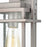 Atlas Lighting Breckenridge 14''H 1Lt Outdoor Sconce, Zinc/Clear