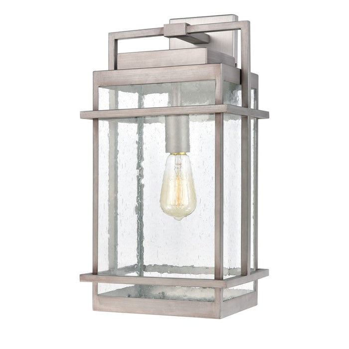 Atlas Lighting Breckenridge 22''H 1Lt Outdoor Sconce, Zinc/Clear - OL11079-SV