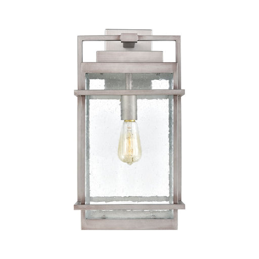 Atlas Lighting Breckenridge 22''H 1Lt Outdoor Sconce, Zinc/Clear