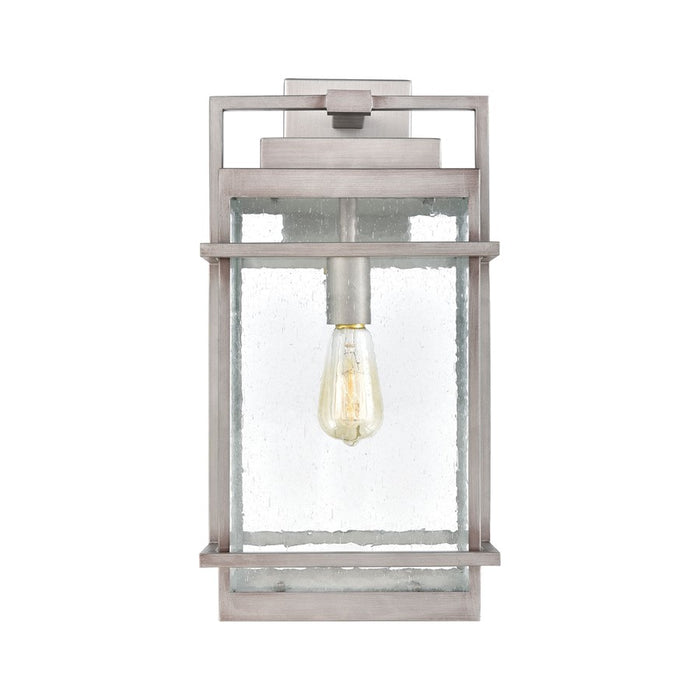 Atlas Lighting Breckenridge 22''H 1Lt Outdoor Sconce, Zinc/Clear