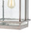 Atlas Lighting Breckenridge 22''H 1Lt Outdoor Sconce, Zinc/Clear