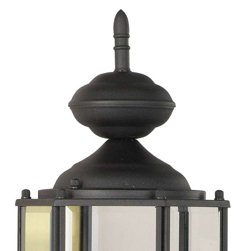 Atlas Lighting Brentwood 25.75''H 1Lt Outdoor Sconce, Black/Clear