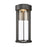 Atlas Lighting Brillis 16'' High 1Lt Outdoor Sconce, Black/Clear