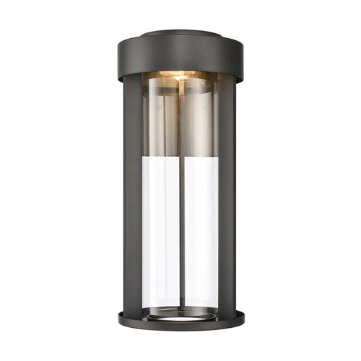 Atlas Lighting Brillis 16'' High 1Lt Outdoor Sconce, Black/Clear - OL11081-BK
