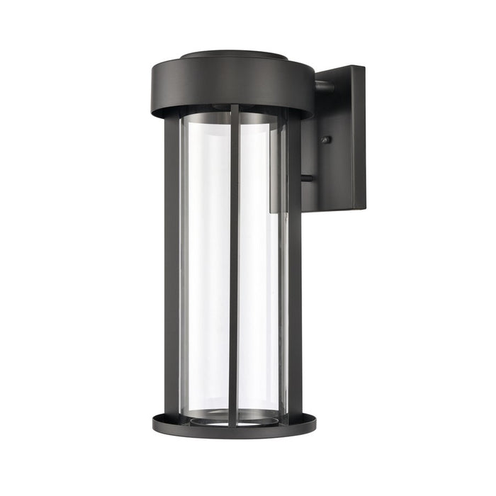 Atlas Lighting Brillis 16'' High 1Lt Outdoor Sconce, Black/Clear