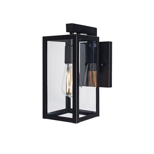 Atlas Lighting Capture 11'' High 1Lt Outdoor Sconce, Black/Clear - OL11087-BK