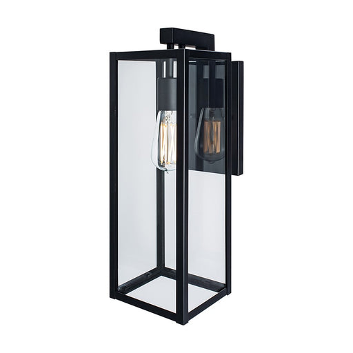 Atlas Lighting Capture 17'' High 1Lt Outdoor Sconce, Black/Clear - OL11088-BK