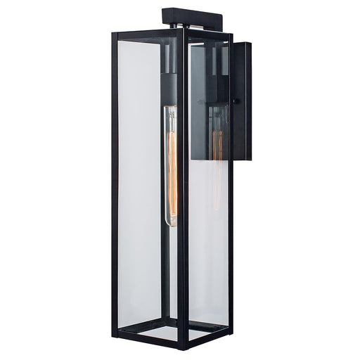 Atlas Lighting Capture 21'' High 1Lt Outdoor Sconce, Black/Clear - OL11089-BK