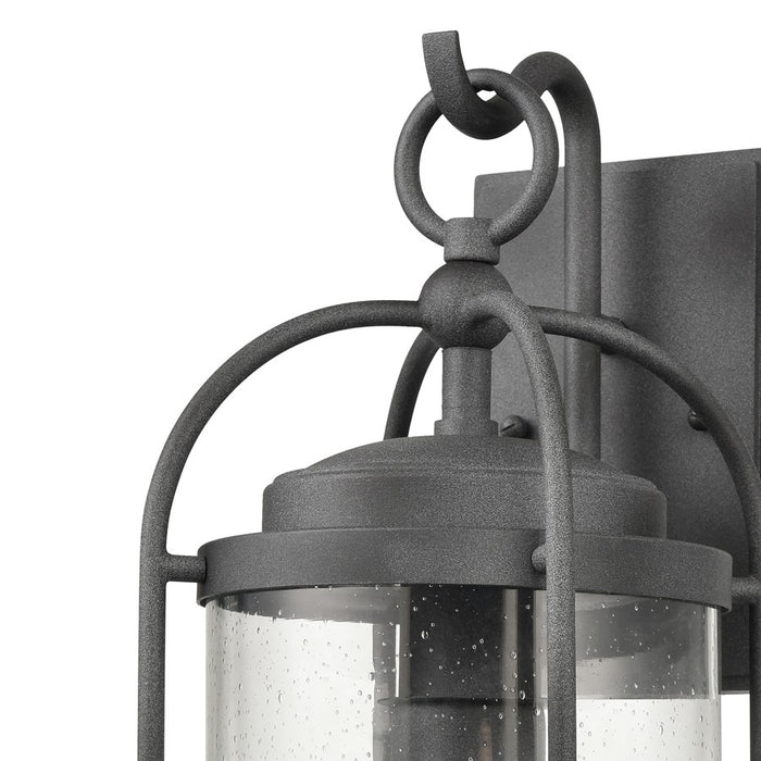 Atlas Lighting Catalonia 17.5'' High 1Lt Outdoor Sconce, Zinc/Clear