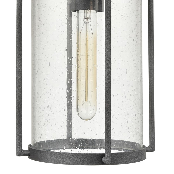 Atlas Lighting Catalonia 17.5'' High 1Lt Outdoor Sconce, Zinc/Clear