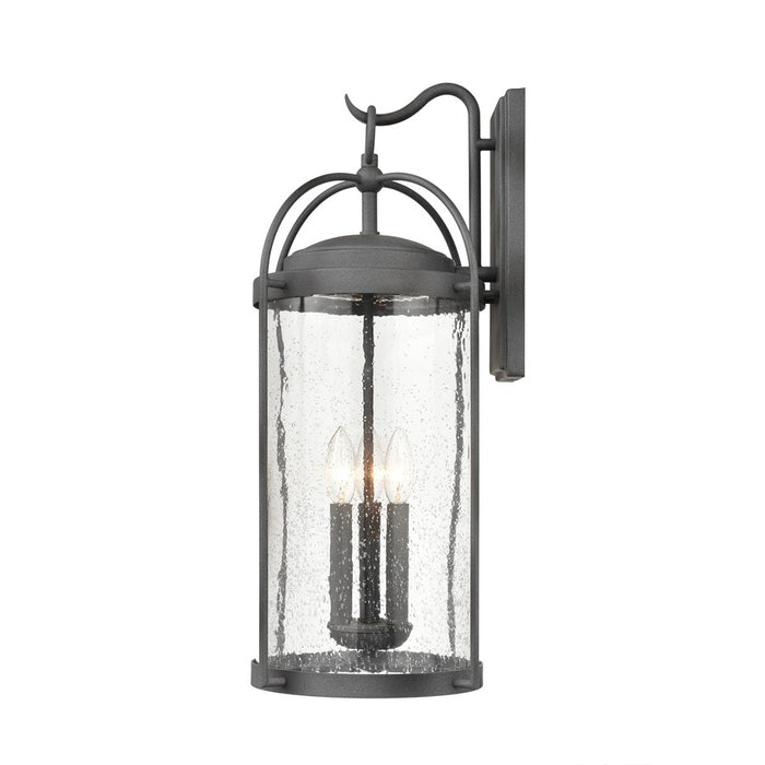 Atlas Lighting Catalonia 24'' High 3Lt Outdoor Sconce, Zinc/Clear