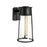 Atlas Lighting Cone 17'' High 1Lt Outdoor Sconce, Matte Black/Clear