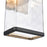 Atlas Lighting Cornice 13.5'' High LED Outdoor Sconce, Black/Clear