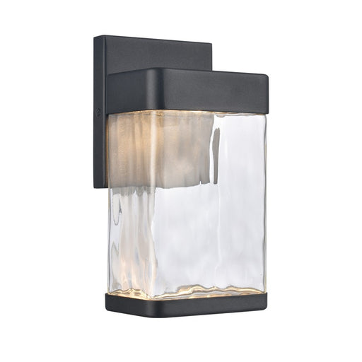 Atlas Lighting Cornice 9.75'' High LED Outdoor Sconce, Black/Clear - OL11100-BK
