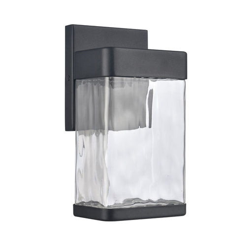 Atlas Lighting Cornice 9.75'' High LED Outdoor Sconce, Black/Clear