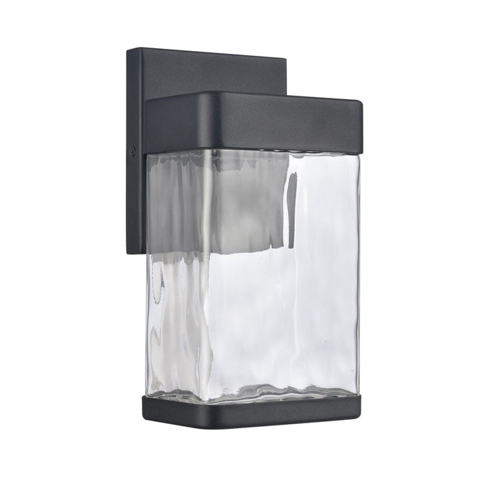Atlas Lighting Cornice 9.75'' High LED Outdoor Sconce, Black/Clear