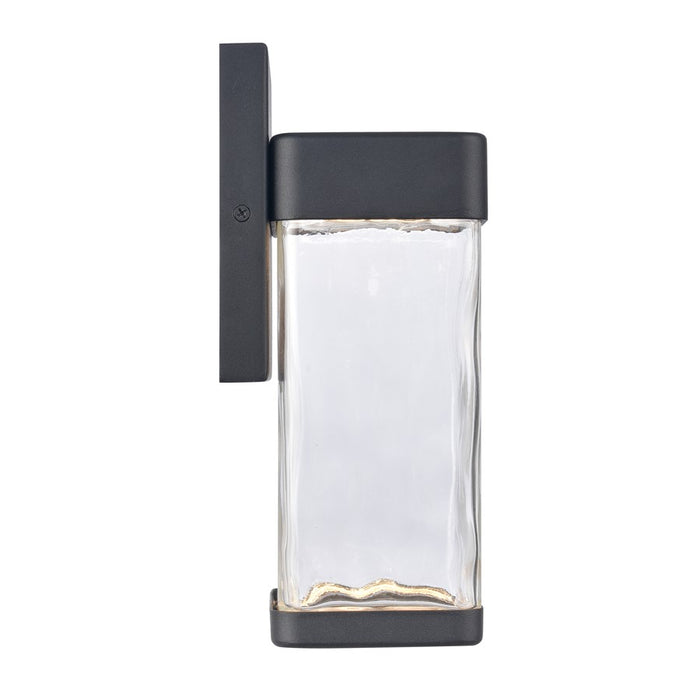Atlas Lighting Cornice 9.75'' High LED Outdoor Sconce, Black/Clear