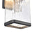 Atlas Lighting Cornice 9.75'' High LED Outdoor Sconce, Black/Clear