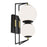 Atlas Lighting Cosmos 18.5''H LED Outdoor Sconce, Black Brass/White