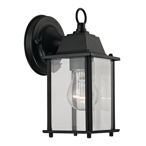 Atlas Lighting Cotswold 5'' High 1Lt Outdoor Sconce, Black/Clear - OL11104-BK