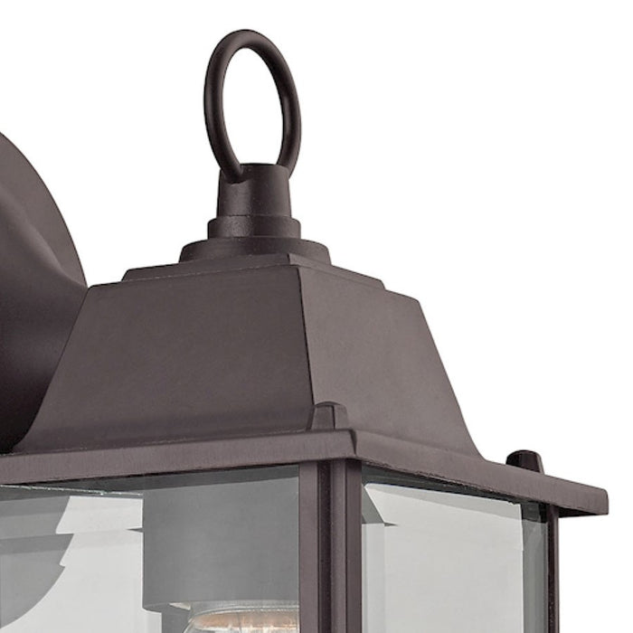 Atlas Lighting Cotswold 5'' High 1Lt Outdoor Sconce, Bronze/Clear