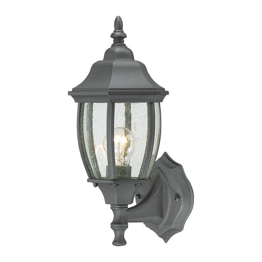 Atlas Lighting Covington 14.25''H 1Lt Outdoor Sconce, Black/Clear - OL11105-BK