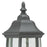 Atlas Lighting Covington 14.25''H 1Lt Outdoor Sconce, Black/Clear