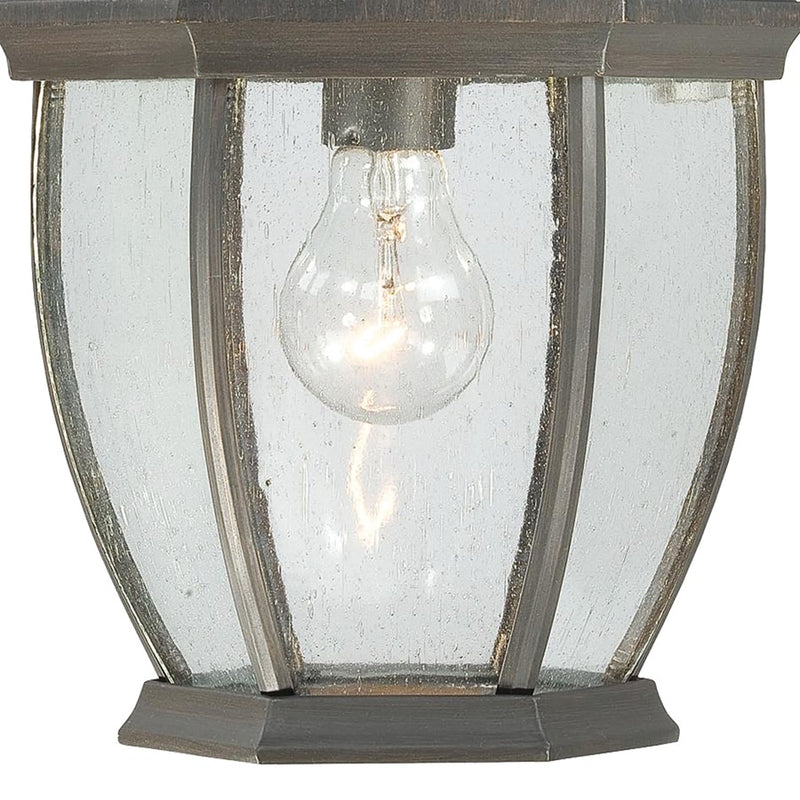 Atlas Lighting Covington 18'' High 1Lt Outdoor Sconce, Bronze/Clear