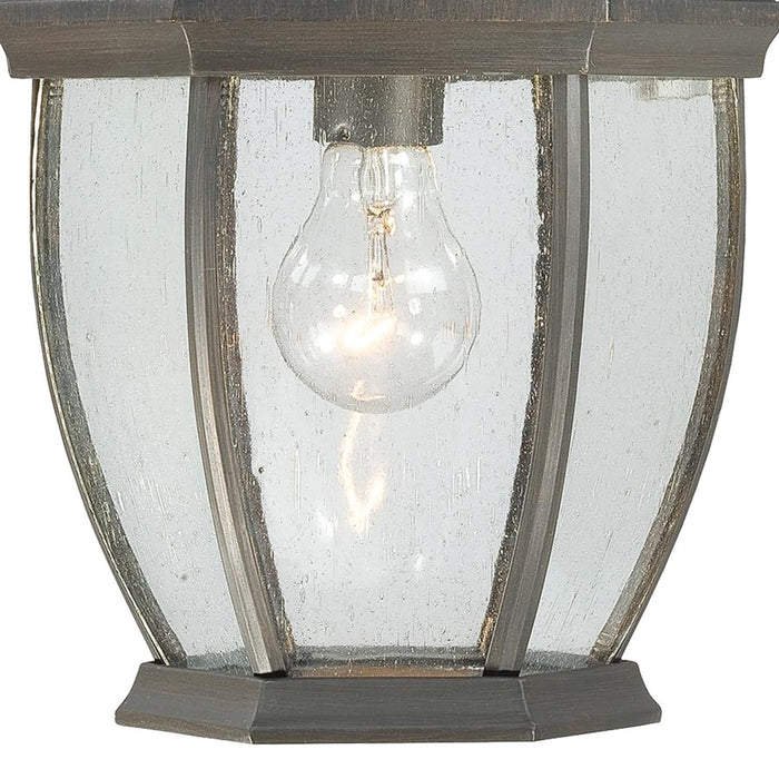 Atlas Lighting Covington 18'' High 1Lt Outdoor Sconce, Bronze/Clear