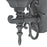 Atlas Lighting Covington 21.5''H 1Lt Outdoor Sconce, Black/Clear