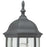 Atlas Lighting Covington 21.5''H 1Lt Outdoor Sconce, Black/Clear
