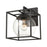 Atlas Lighting Cubed 11'' High 1Lt Outdoor Sconce, Charcoal/Clear