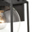 Atlas Lighting Cubed 11'' High 1Lt Outdoor Sconce, Charcoal/Clear