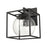 Atlas Lighting Cubed 13'' High 1Lt Outdoor Sconce, Charcoal/Clear