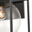 Atlas Lighting Cubed 13'' High 1Lt Outdoor Sconce, Charcoal/Clear